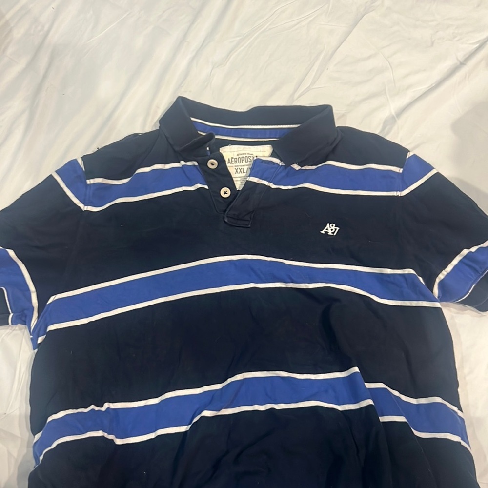 Aeropostale black and blue tee shirt